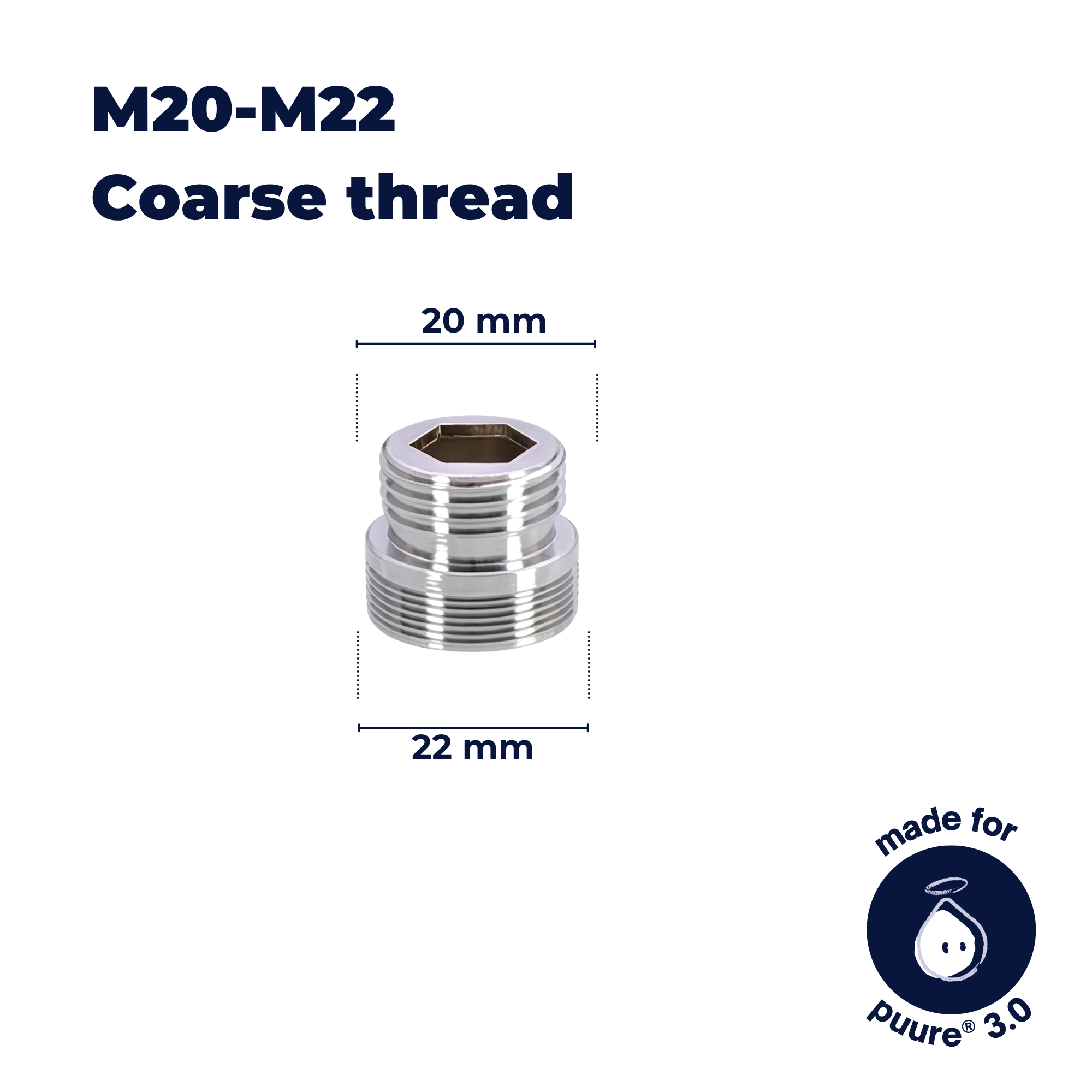 M18–M22 KRAANADAPTER