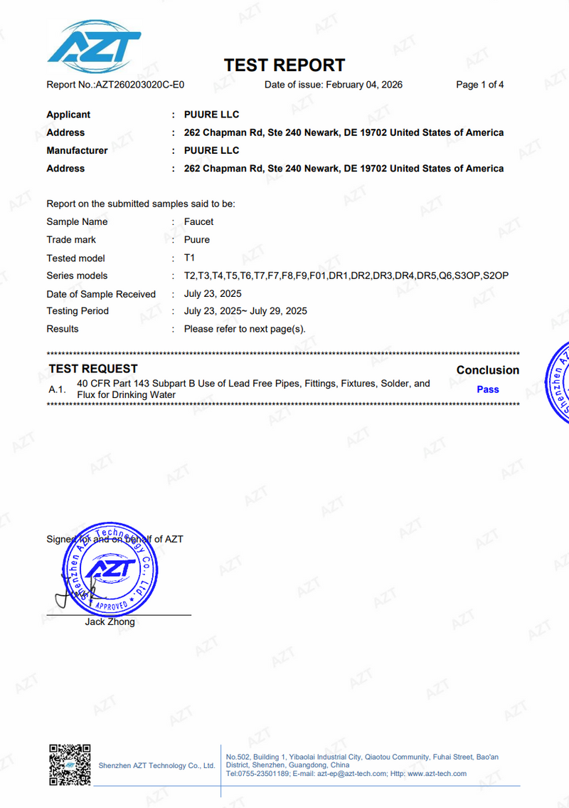 Loodvrij conformiteitsrapport